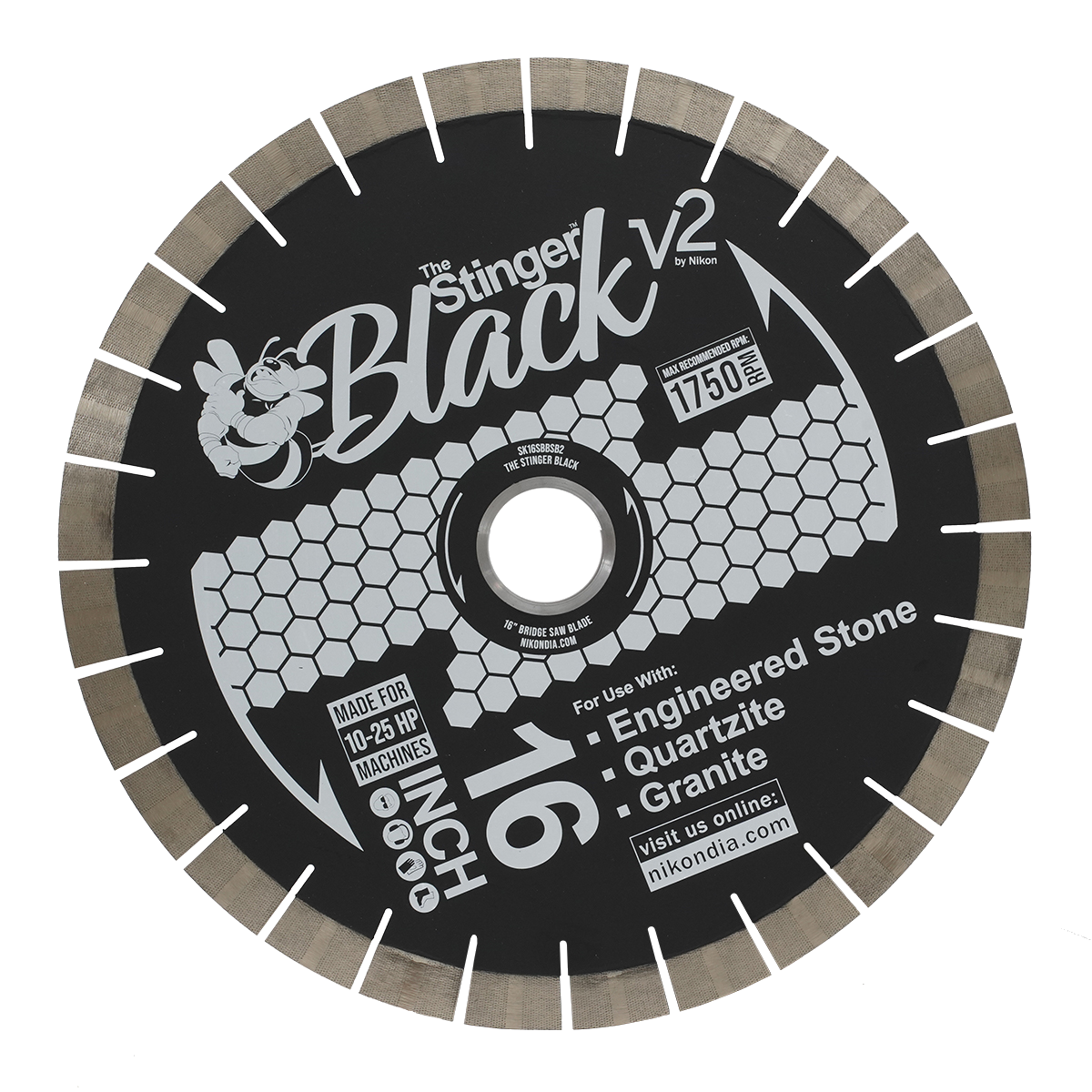The Stinger Black V2 bridge saw blade